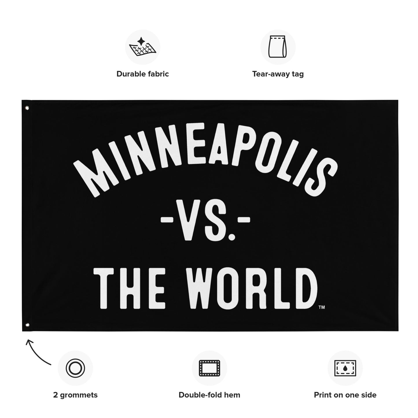 MINNEAPOLIS Vs The World Flag - VS THE WORLD