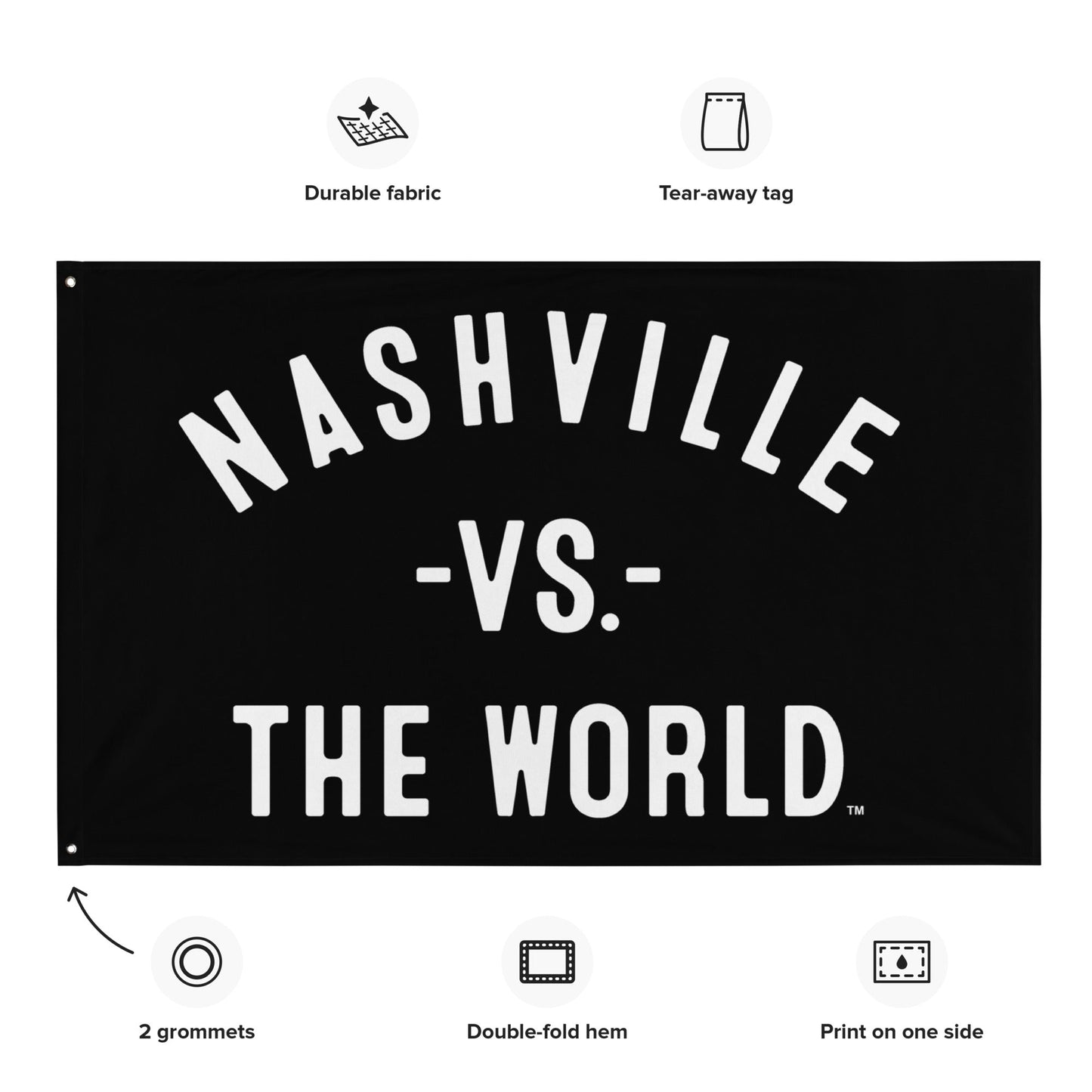 NASHVILLE Vs The World Flag - VS THE WORLD