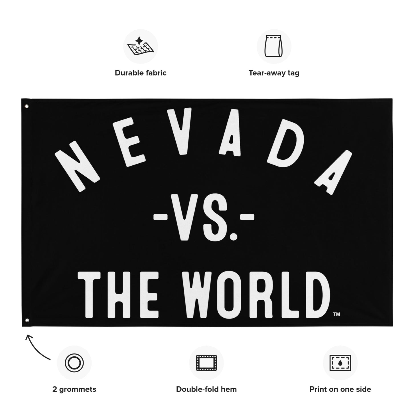 NEVADA Vs The World Flag - VS THE WORLD