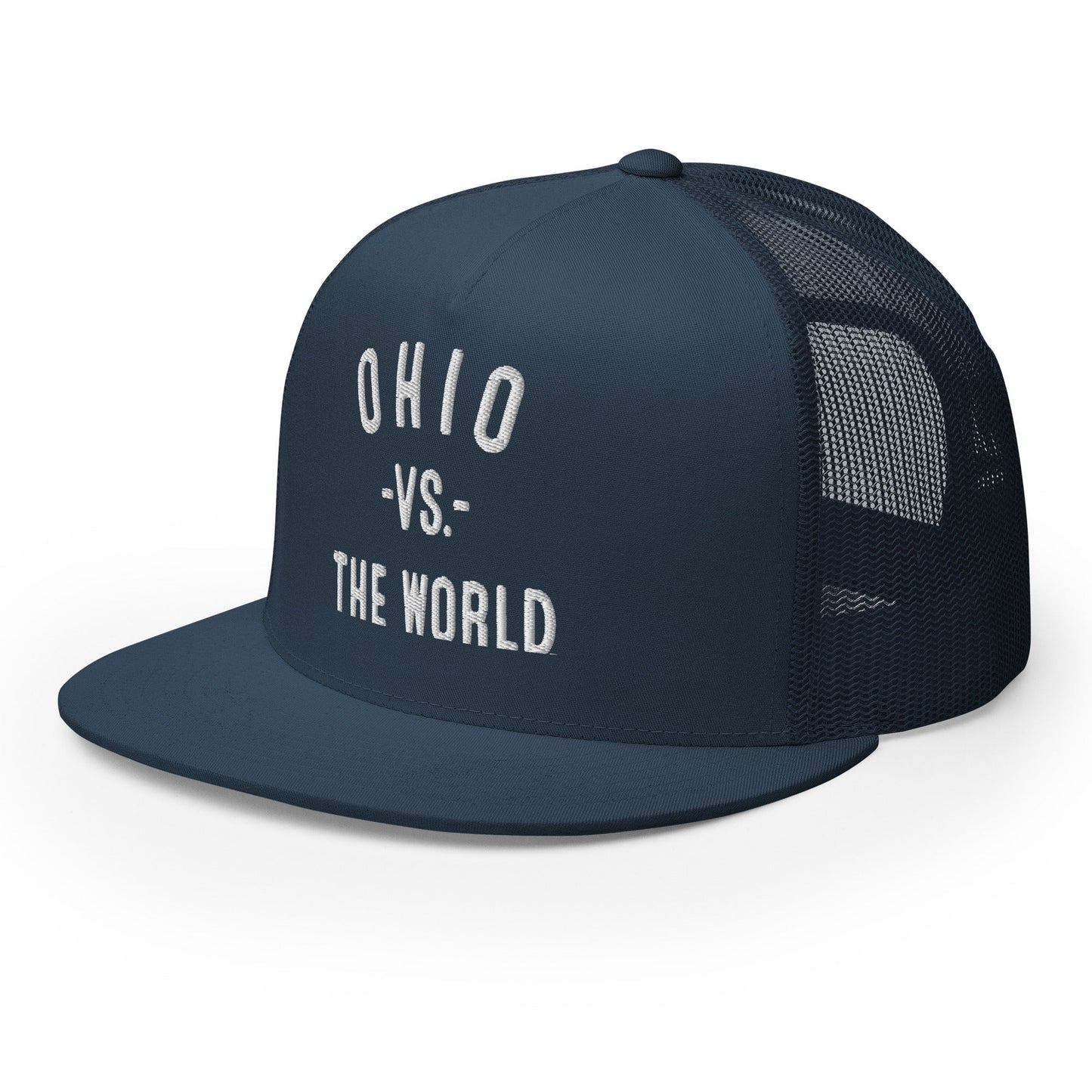 OHIO Vs The World Embroidered Trucker Cap - VS THE WORLD