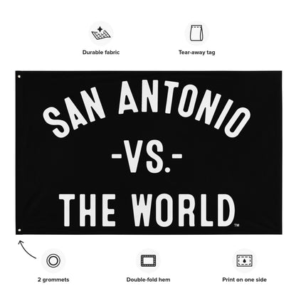 SAN ANTONIO Vs The World Flag - VS THE WORLD