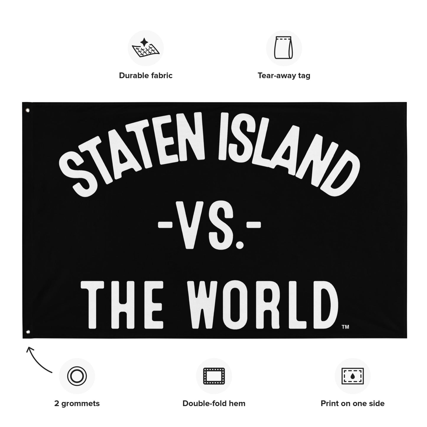 STATEN ISLAND Vs The World Flag - VS THE WORLD