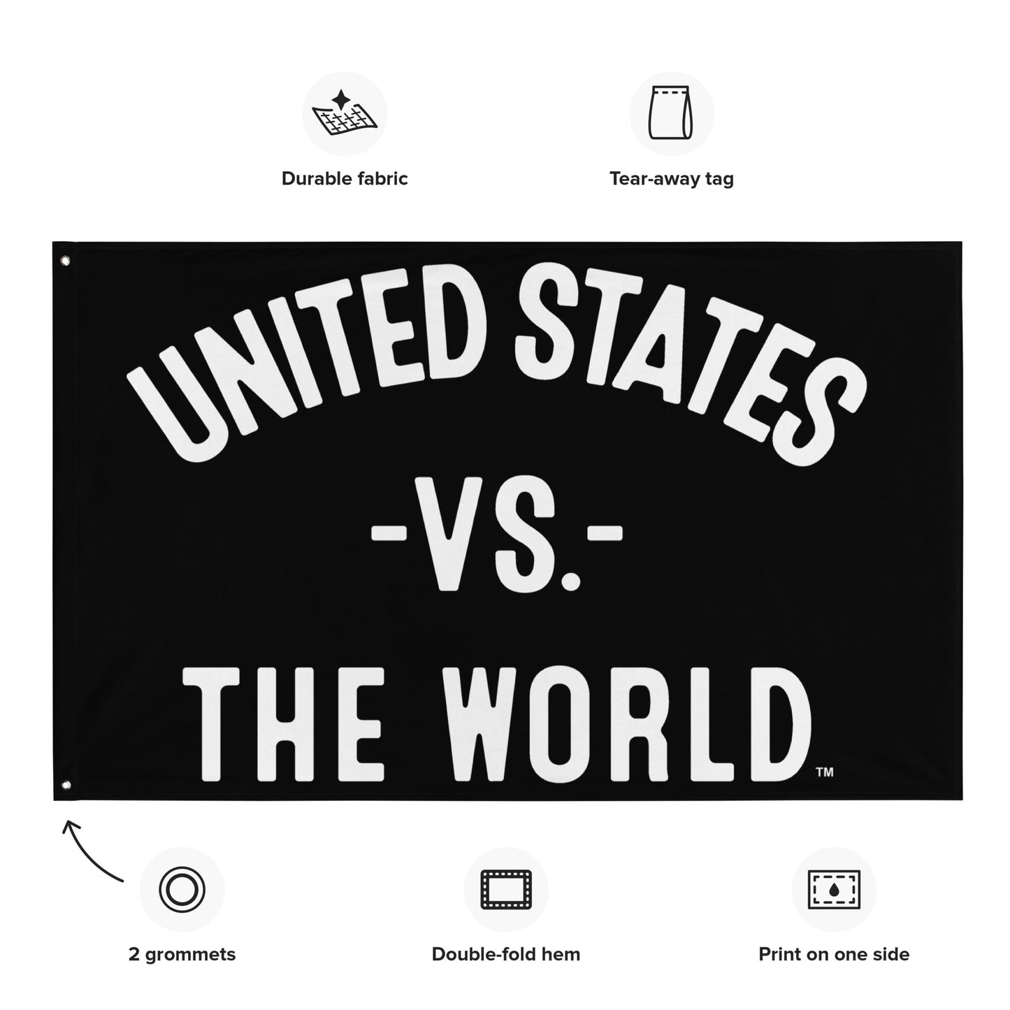 USA Vs The World Flag - VS THE WORLD