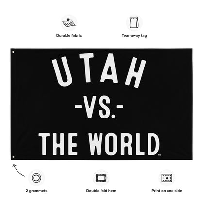 UTAH Vs The World Flag - VS THE WORLD