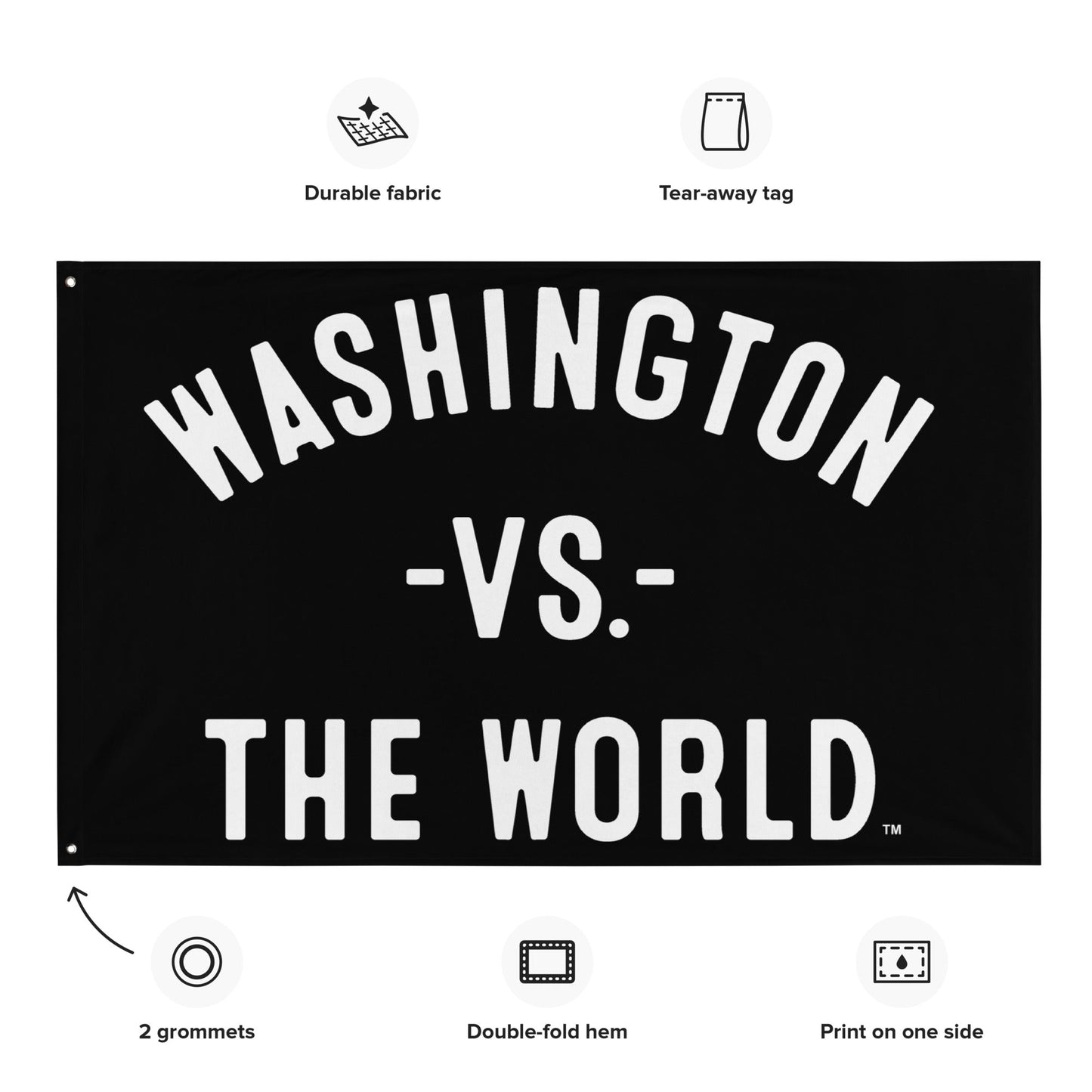 WASHINGTON Vs The World Flag - VS THE WORLD